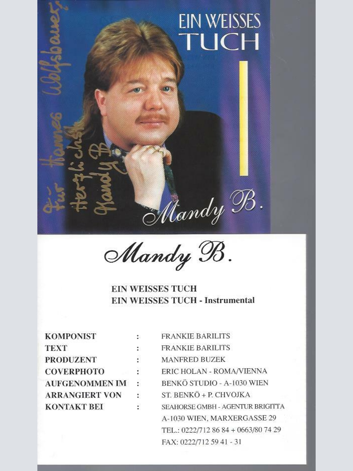 CD- Mandy B Ein weisses Tuch // mit Widmung