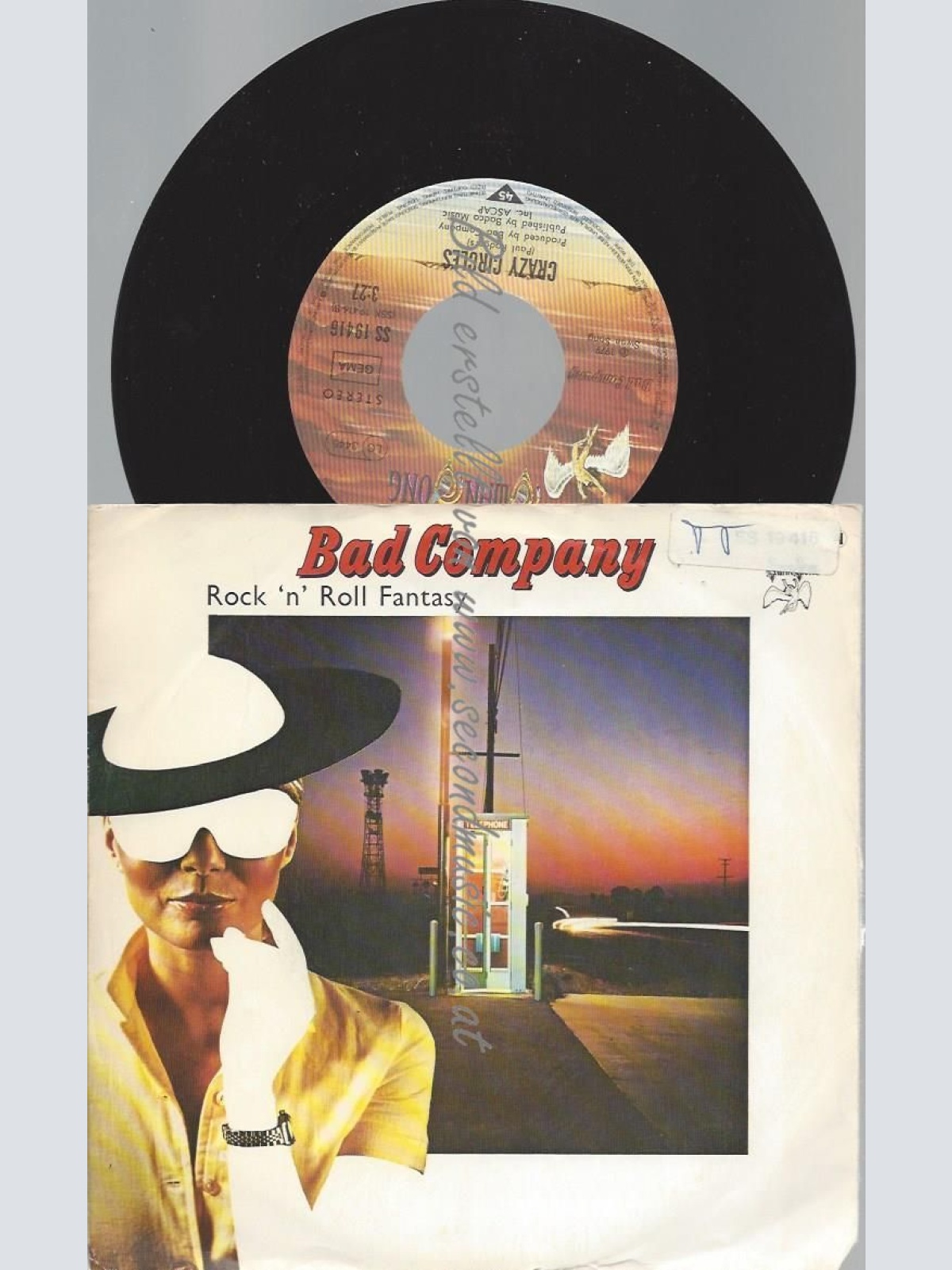 7"  Bad Company    Rock 'n' Roll Fantasy