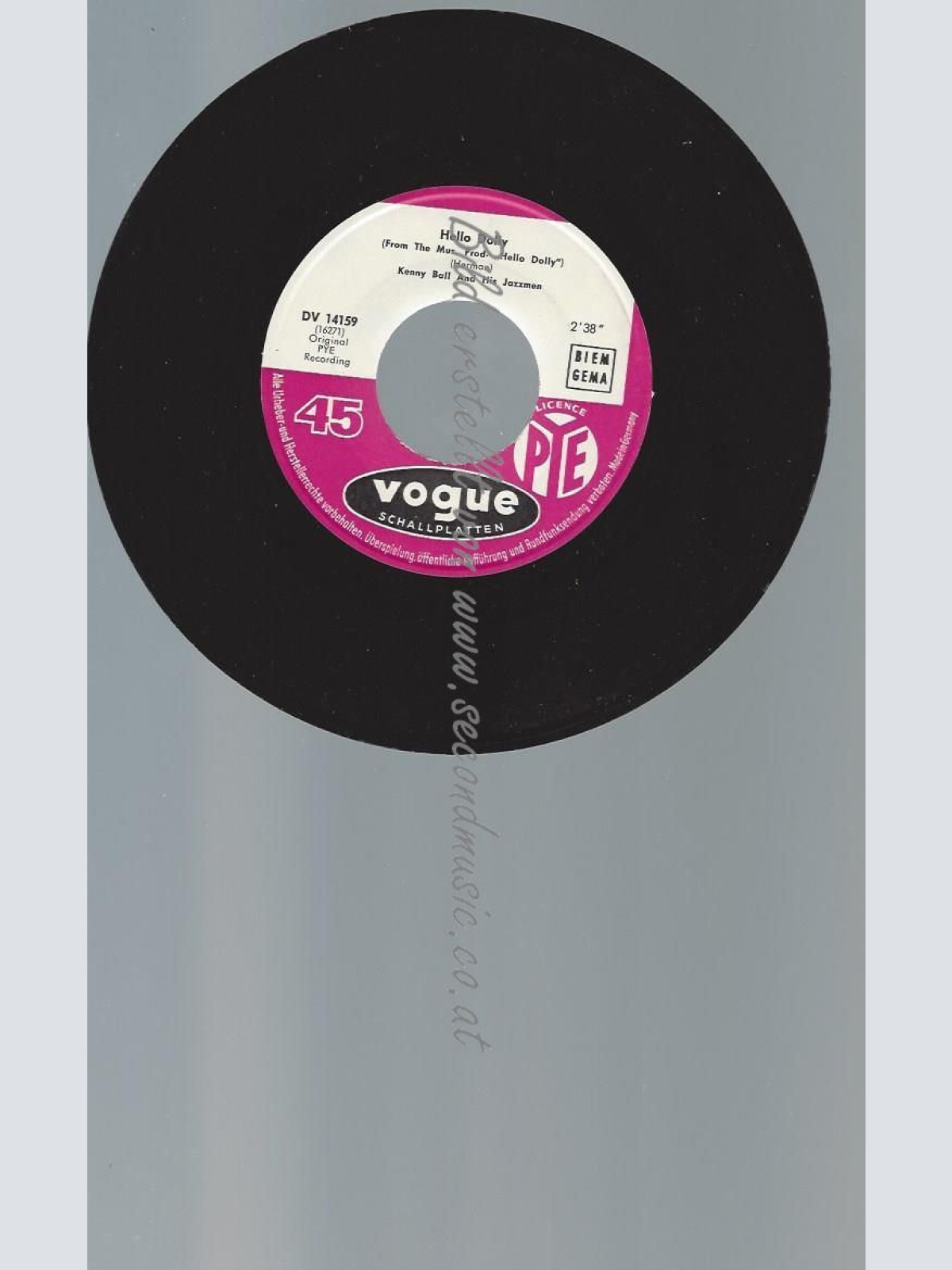 7"   KENNY BALL ZAMBESI