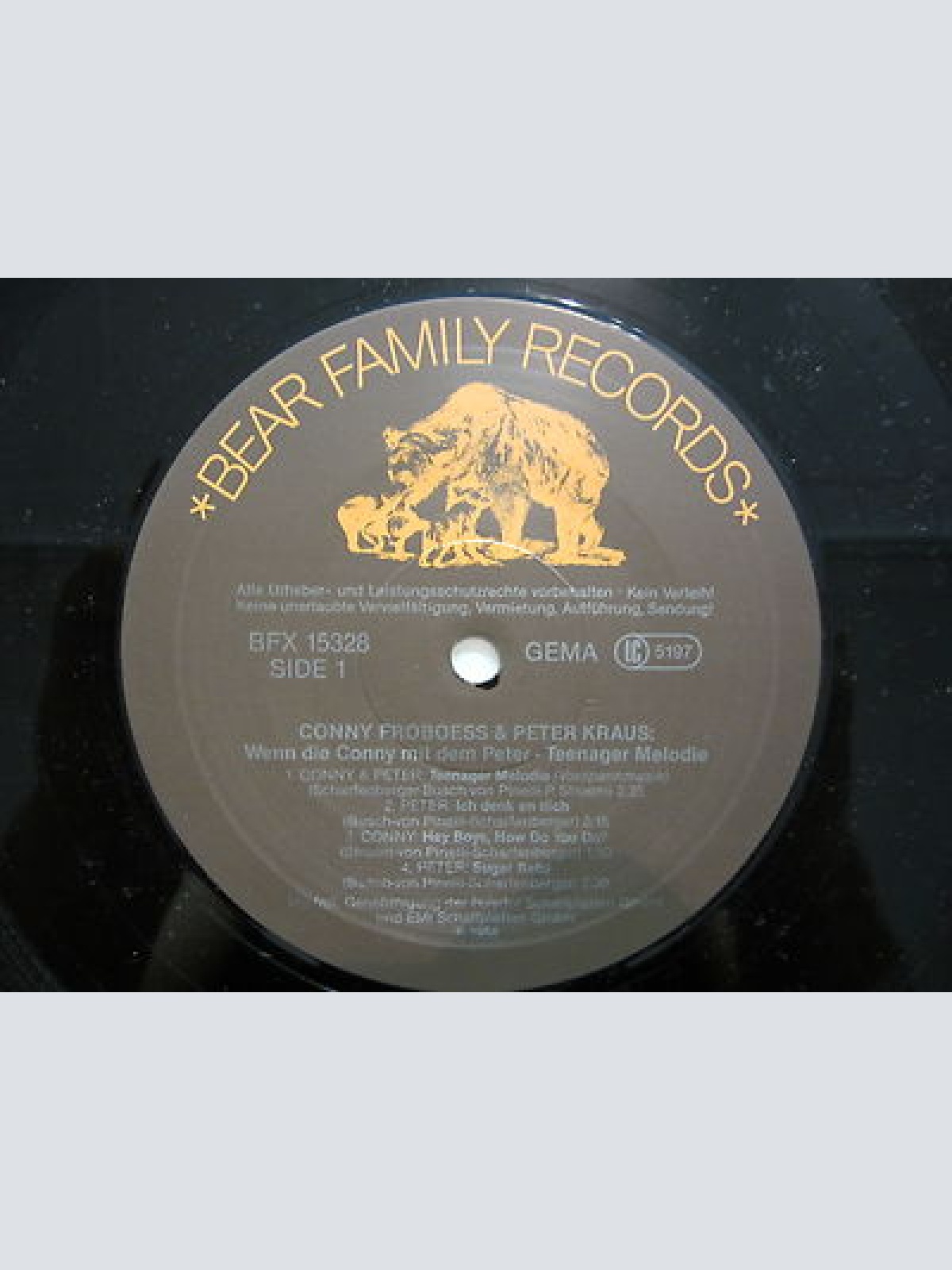 LP / Conny Froboess, Peter Kraus  / SONDERAUFLAGE / MIT AUTOGRAMM / AUSTRIA /