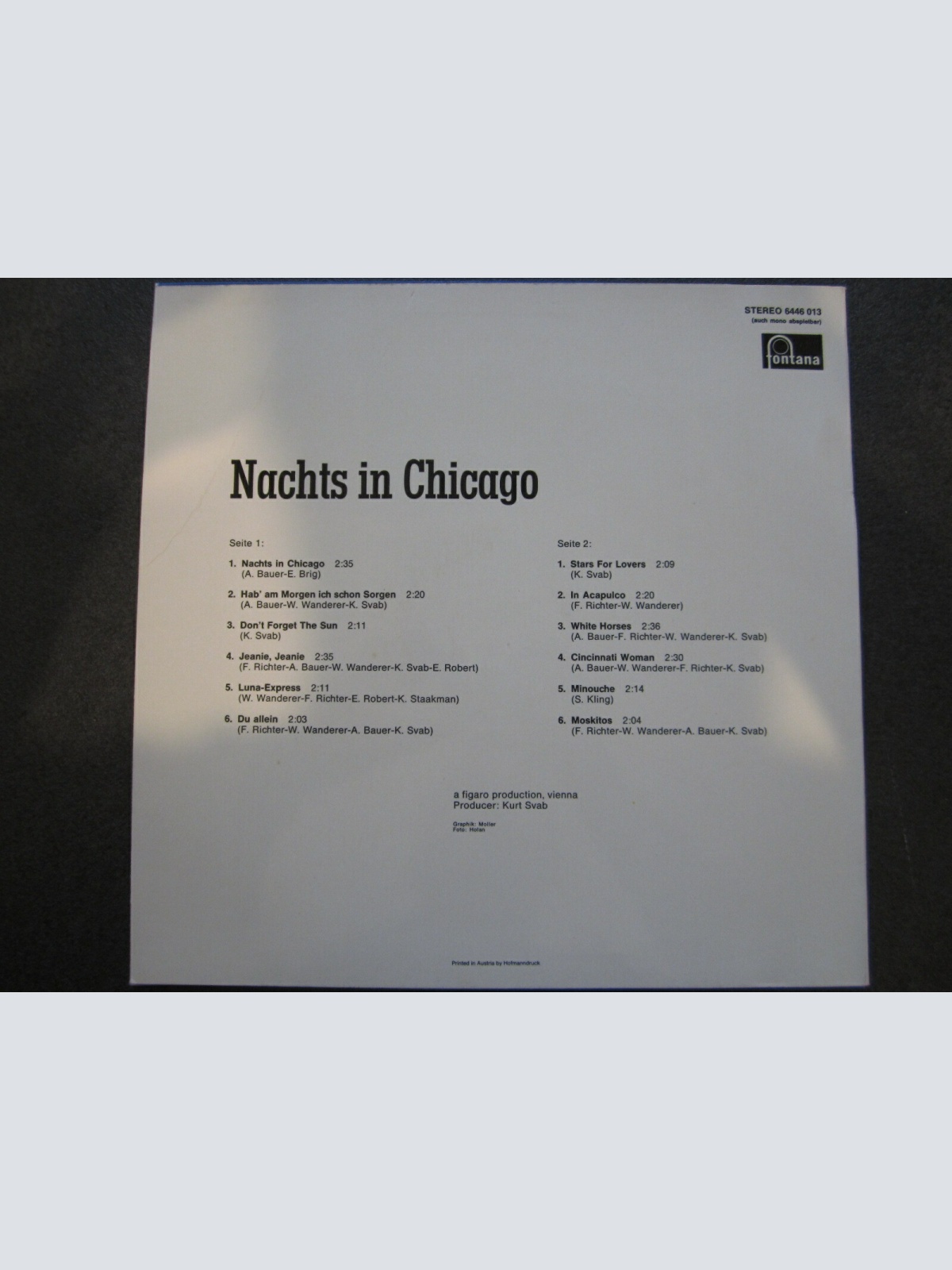 LP / The Hubbubs – Nachts In Chicago / MUSTERPRESSUNG /