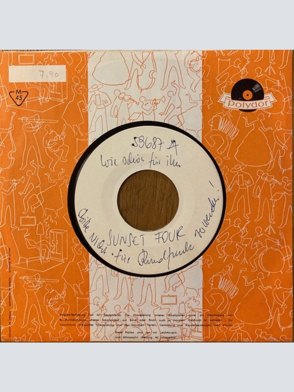 Sunset Four - Wie Schön Für Ihn / Im Abendwind (7", Single, TP)