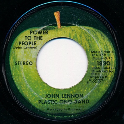 John Lennon, Plastic Ono Band* - Power To The People (7", Single, Jac)