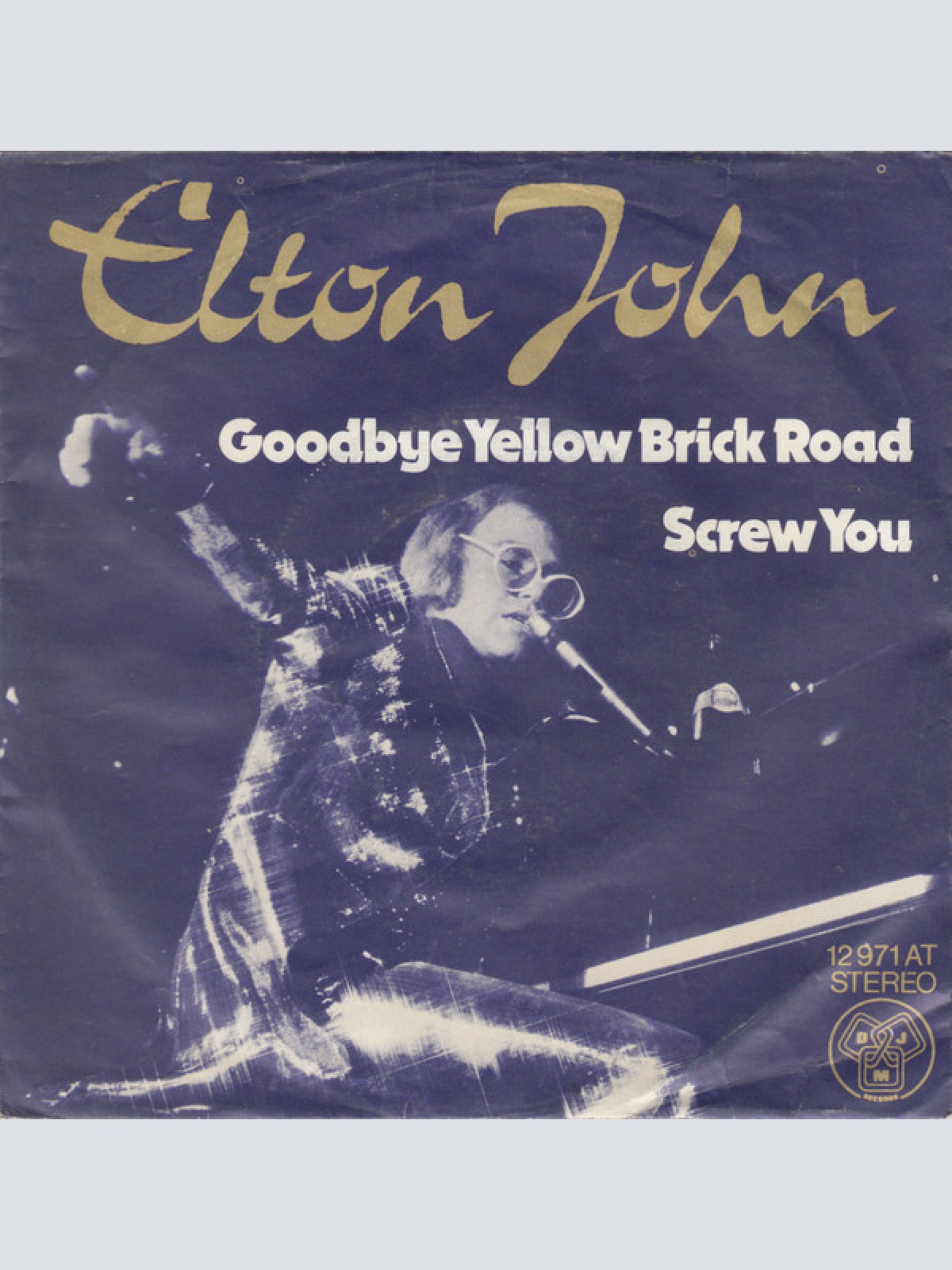 Elton John - Goodbye Yellow Brick Road / Screw You (7", Single)