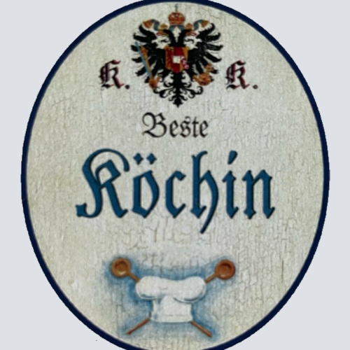 KuK Nostalgie Holzschild Beste Köchin Kochen Küche Restaurant Essen Schild