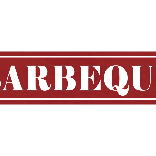 Schild Barbeque BBQ Grillen Grill Garten Fleisch Griller 46 x 10 Blech od. Holz