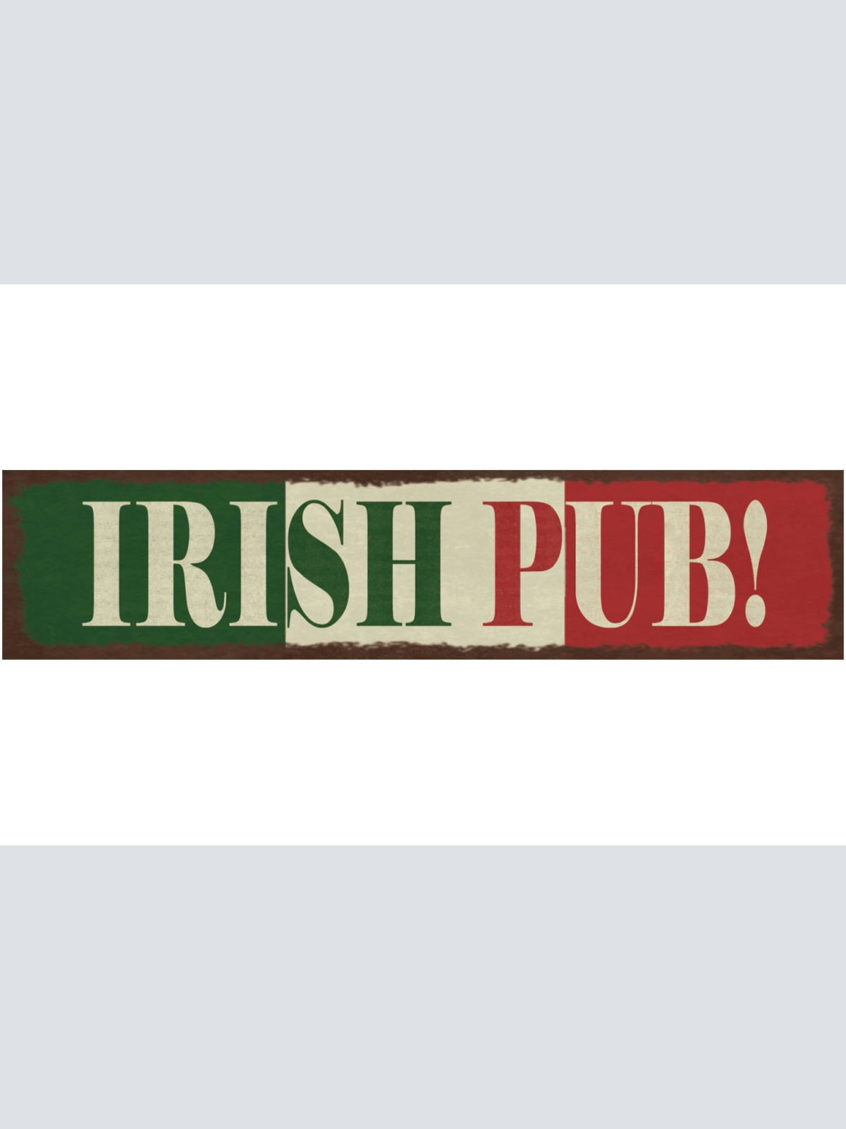 Schild Irish Pub Alkohol Bar Bier Irland Lokal 46 x 10 Blech od. Holz