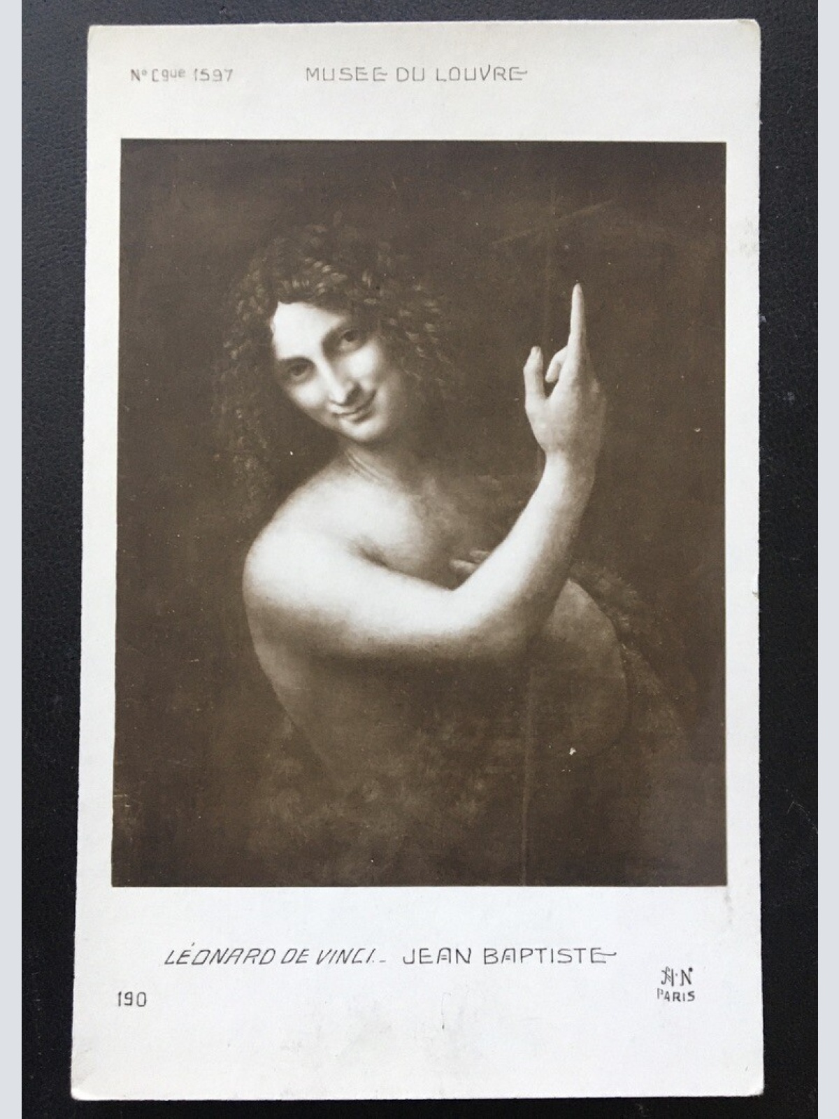 Jean Bapiste/Johannes der Täufer (L.Da Vinci) - Künstlerkarte 400386 TH F