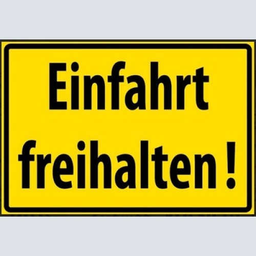 Nostalgie schild einfahrt freihalten 12x18/ 20x30 /30 x 40 blech od.holz
