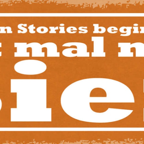 Schild Die Besten Stories Beginnen Mit Halt Mal Mein Bier 27x10 Blech od.Holz