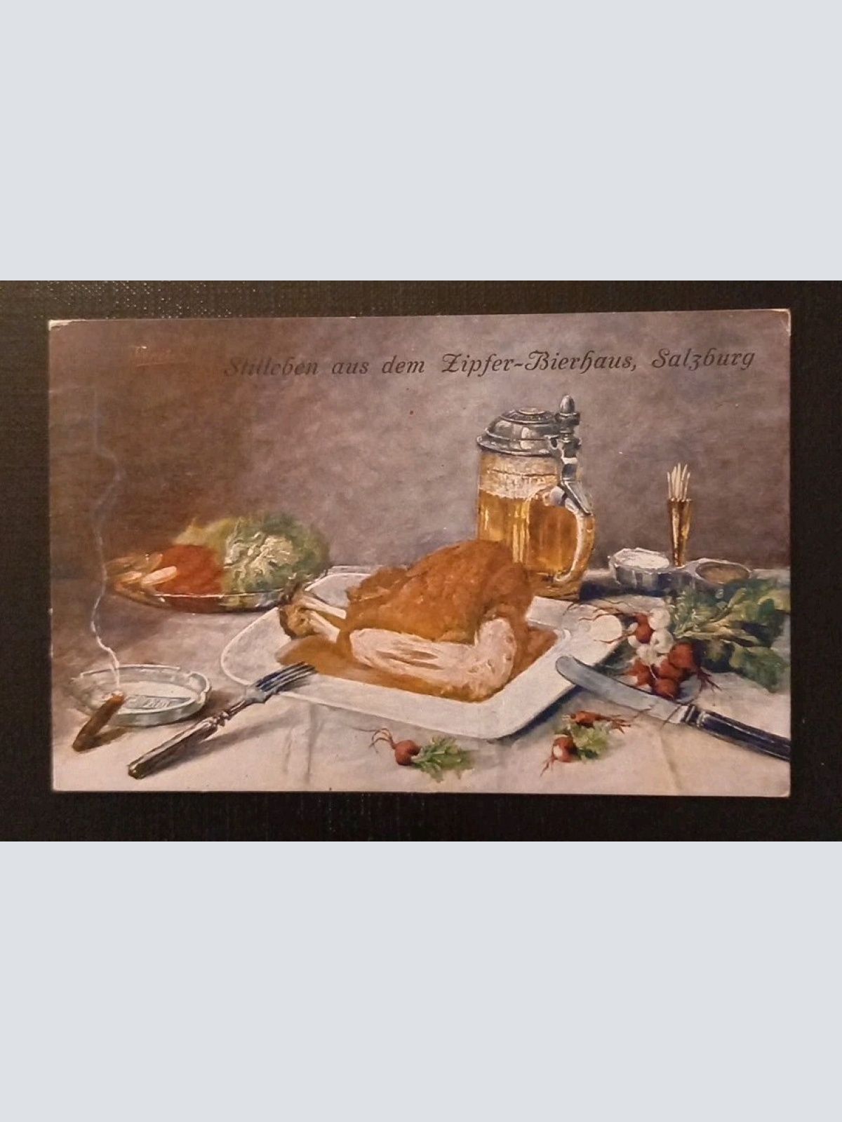 Stilleben Aus Dem Zipfer Bierhaus Salzburg Bier Gr 1547 H