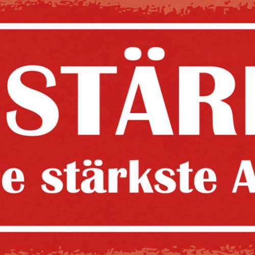 Schild Sei Stärker Als Deine Stärkste Ausrede Notlüge 27x10 Blech od.Holz