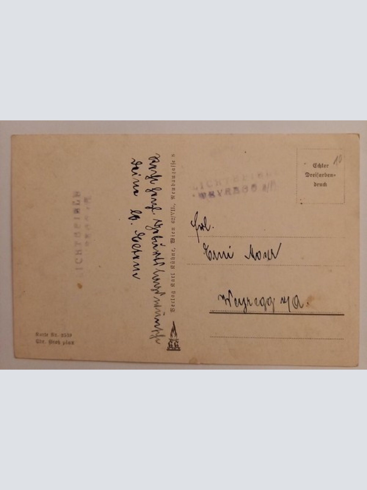 Korresp.karte, Ch.Gross, Junge u. Mädchen,  Hund schwarze Katze 500136A D