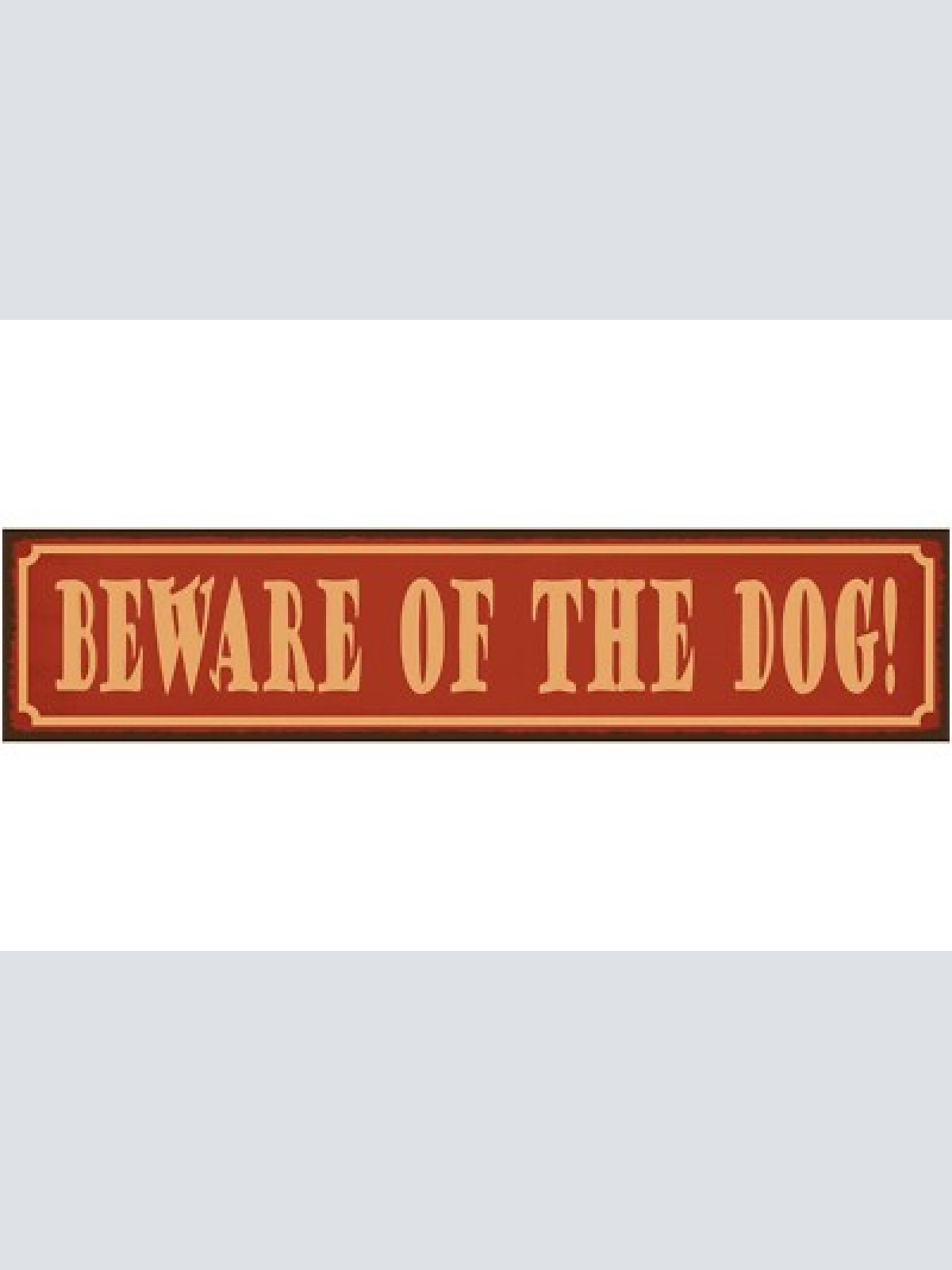 Schild beware of dog vorsicht hund wachhund tier achtung 46 x 10 blech od. holz