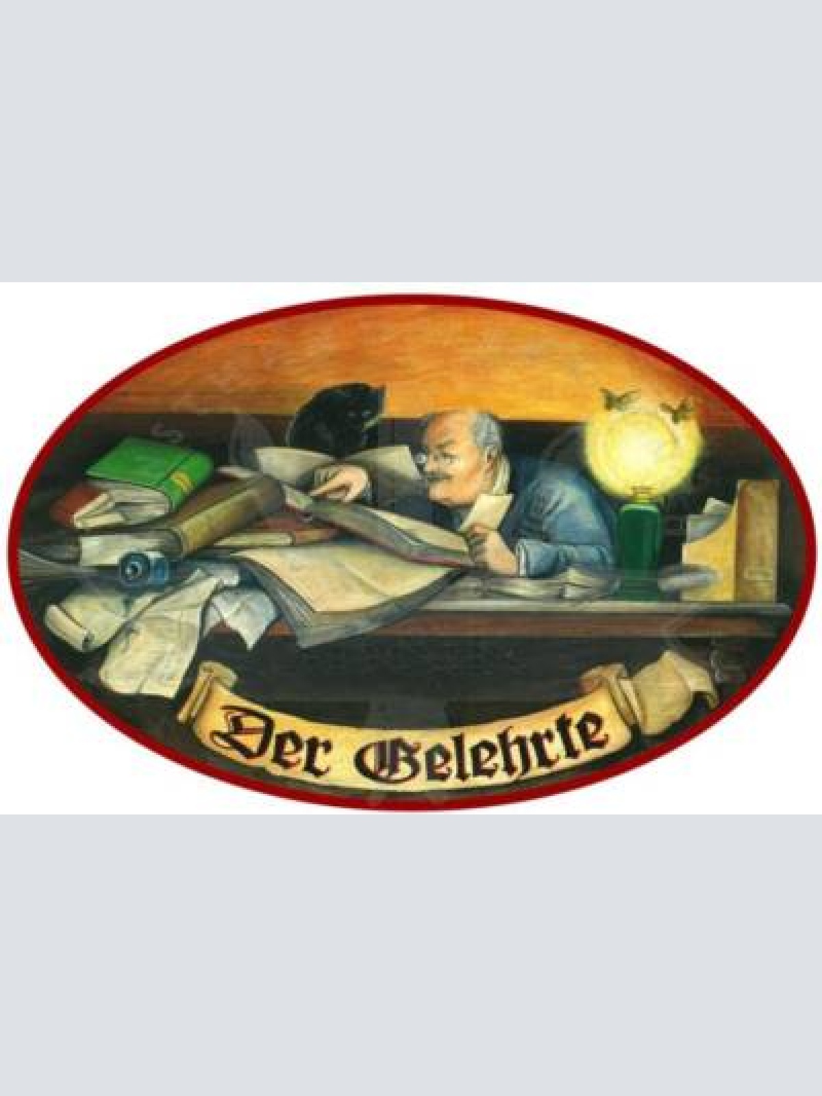 Kuk nostalgie holzschild der gelehrte