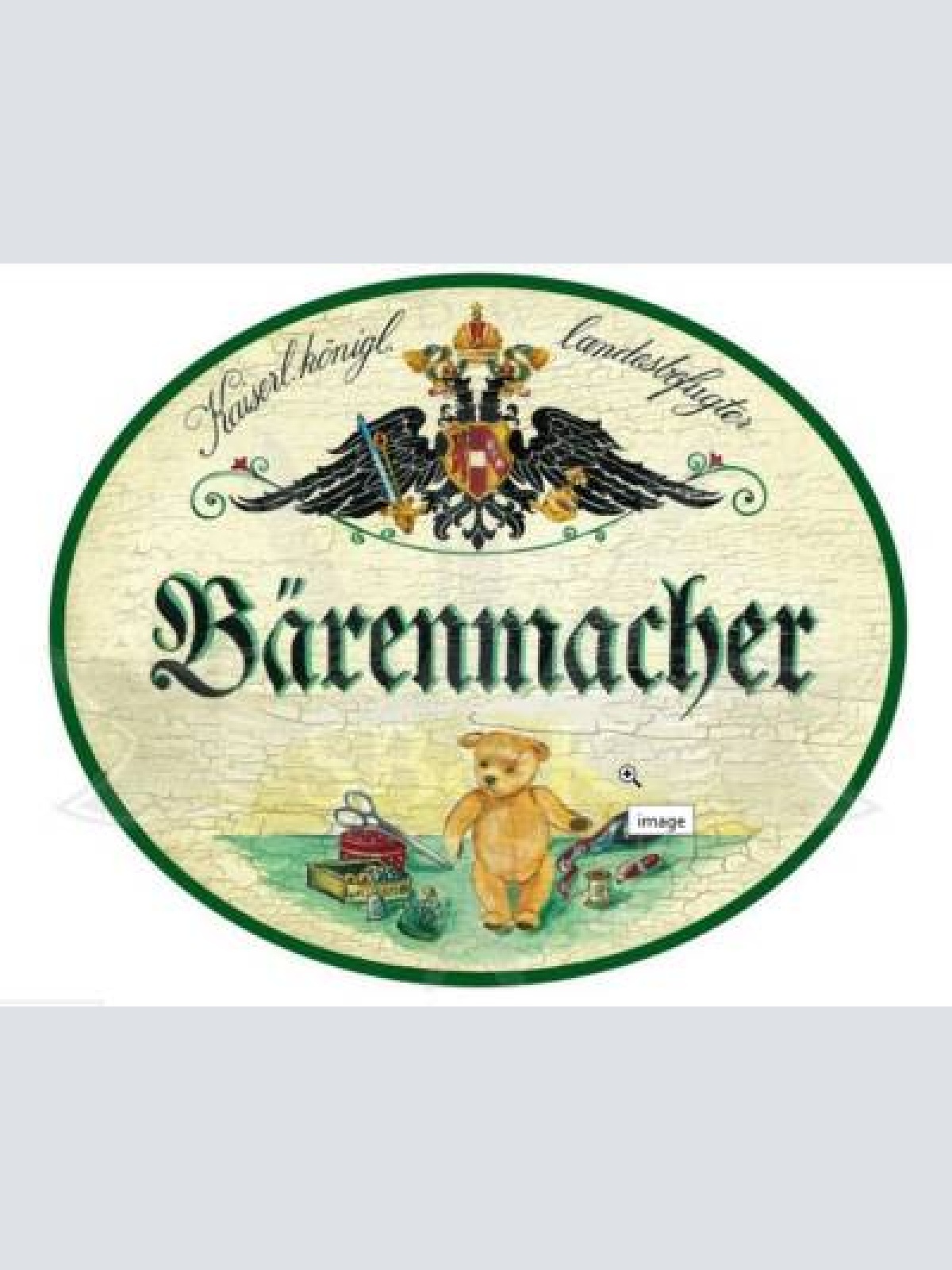 Kuk nostalgie holzschild bärenmacher