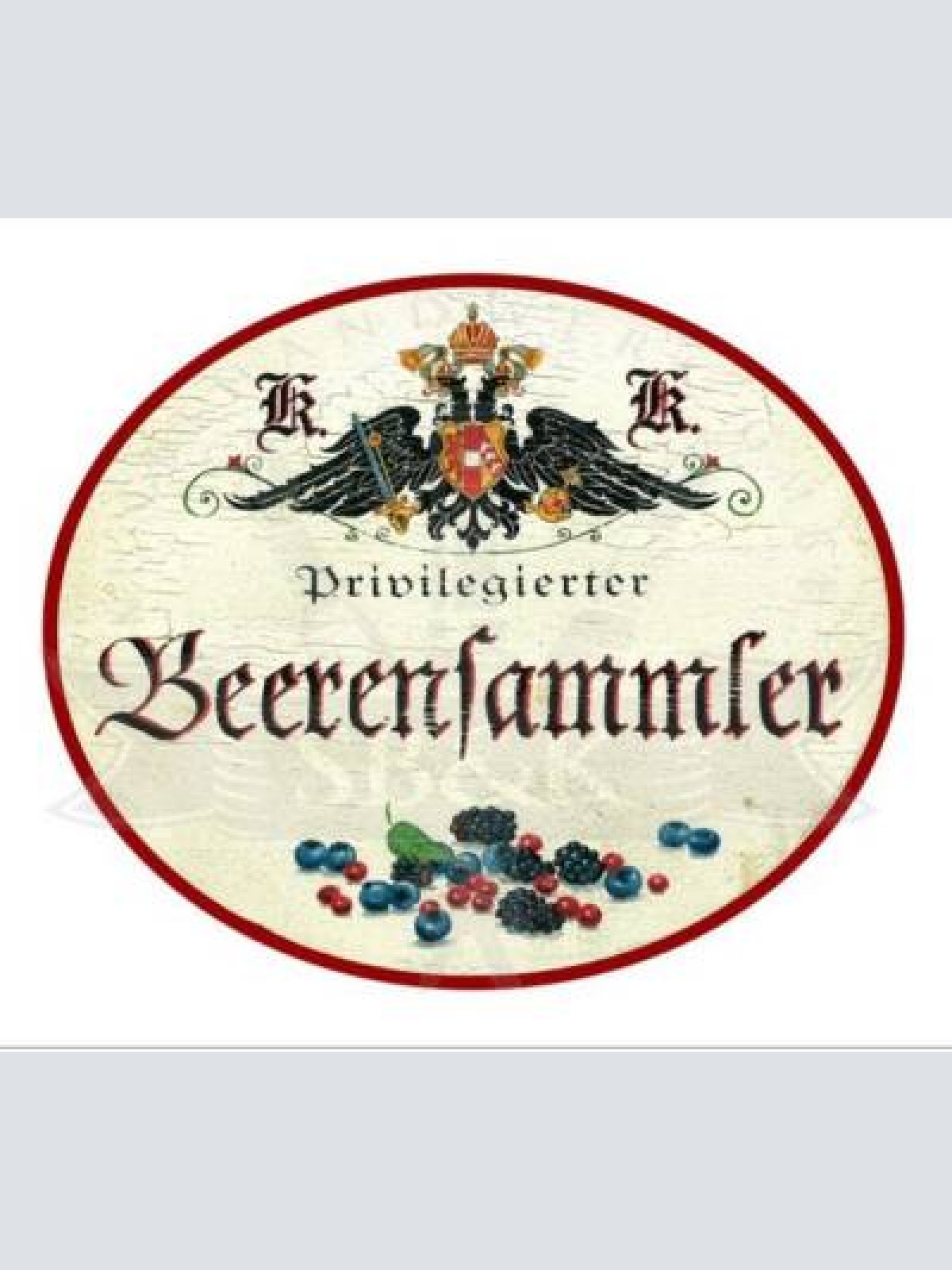 Kuk nostalgie holzschild privilegierter beerensammler