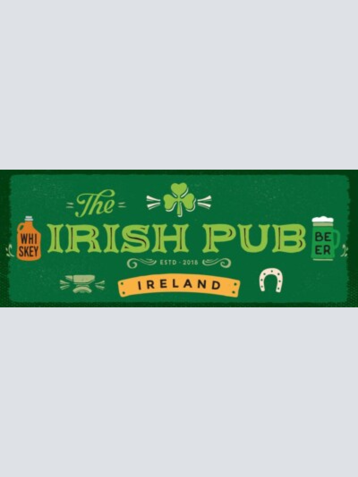 Schild the irish pub ireland irland whiskey beer whisky bier 27x10 blech od.holz