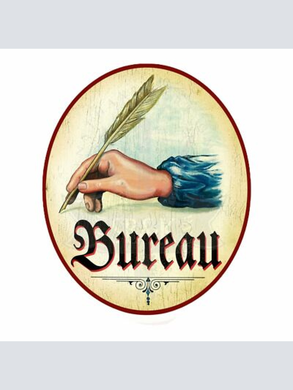 Nostalgie Holzschild Schild Bureau Büro