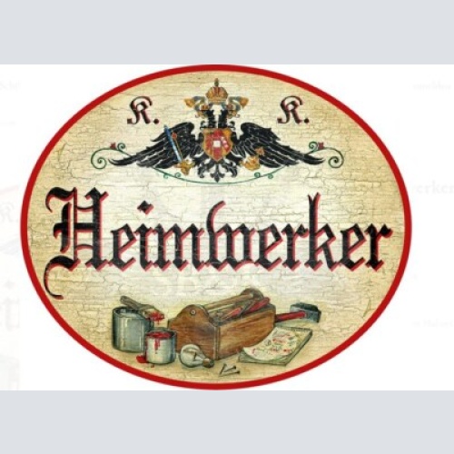 Kuk nostalgie holzschild heimwerker