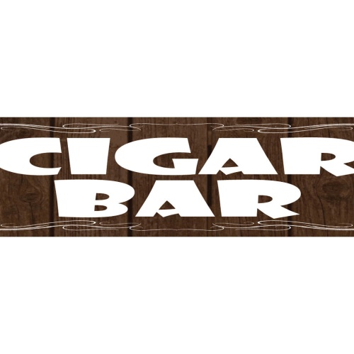 Schild Cigar Bar Zigarre Rauchen Lounge Tabak Laden Trafik 46 x 10 Blech od.Holz
