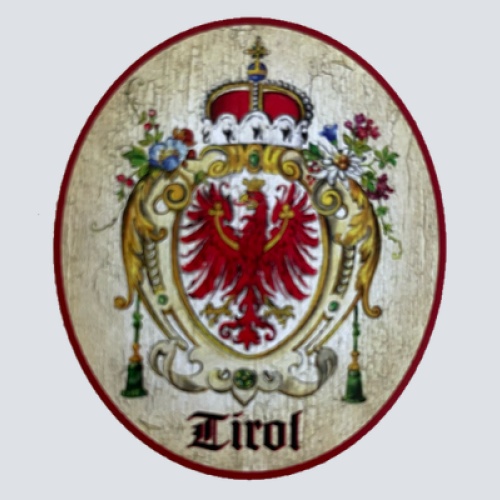 Nostalgie Holzschild Tirol Wappen Bundesland Österreich Schild