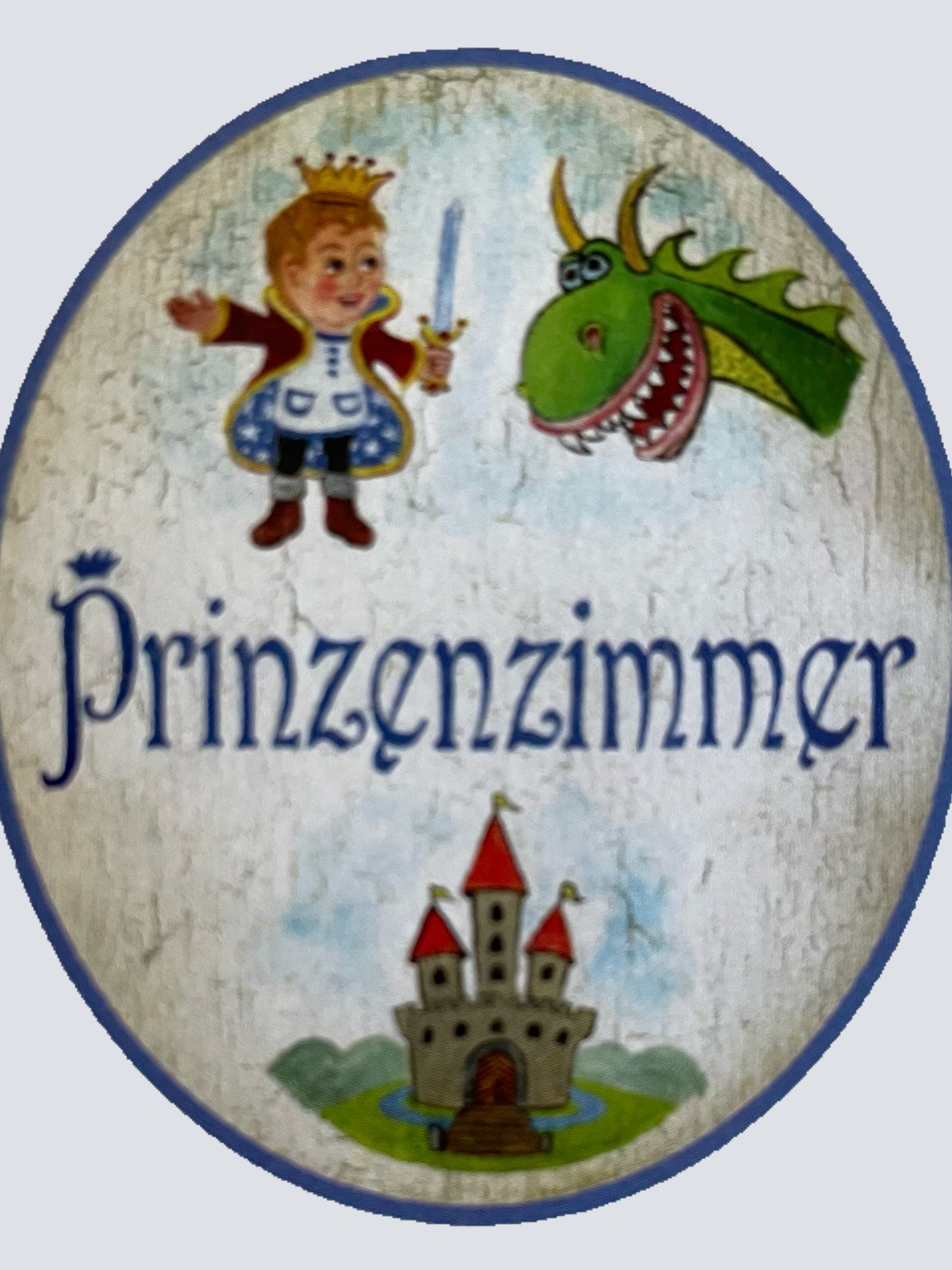 Nostalgie Holzschild Prinzenzimmer Kinderzimmer Junge Jungs Wohnung Schild