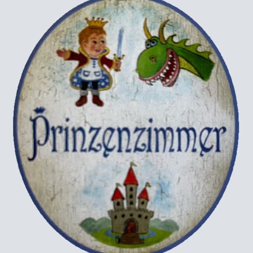 Nostalgie Holzschild Prinzenzimmer Kinderzimmer Junge Jungs Wohnung Schild