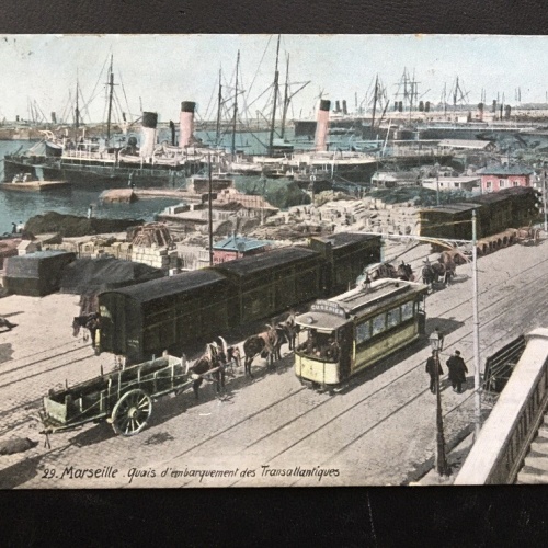 Marseille - Einschiffungsdocks - Schiffe Strassenbahn - Frankreich 400353 TH F