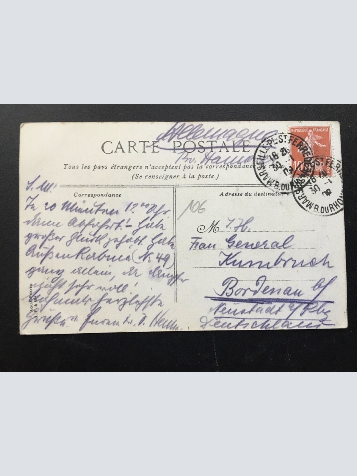 Marseille - Einschiffungsdocks - Schiffe Strassenbahn - Frankreich 400353 TH F