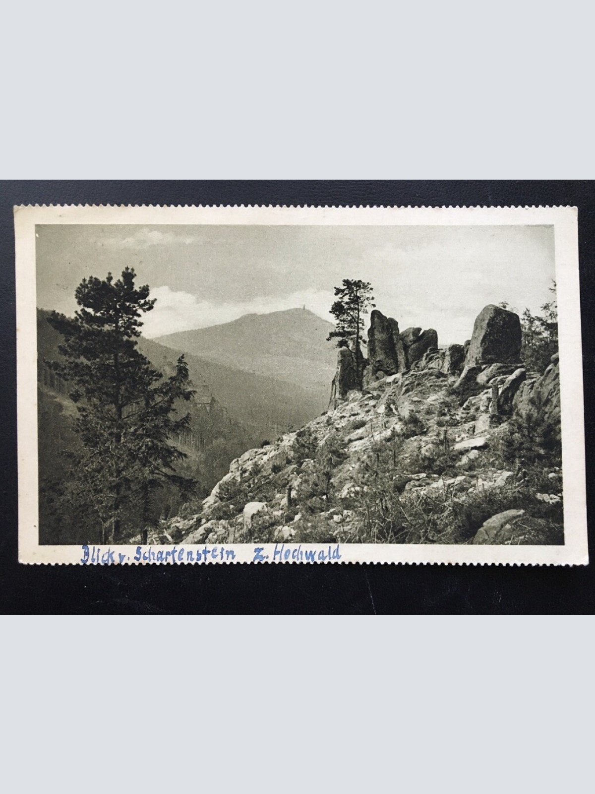 Blick v. Scharfenstein zum Hochwald - Zittauer Gebirge - Deutschland 400379 TH F