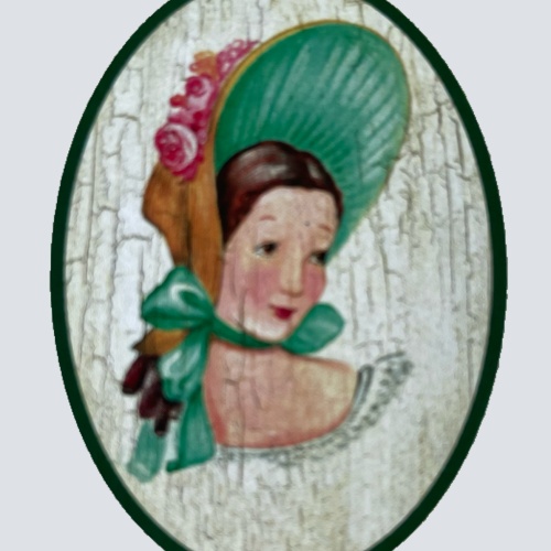 Nostalgie Holzschild Biedermeier Damen WC Toilette Klo Mädchen Schild