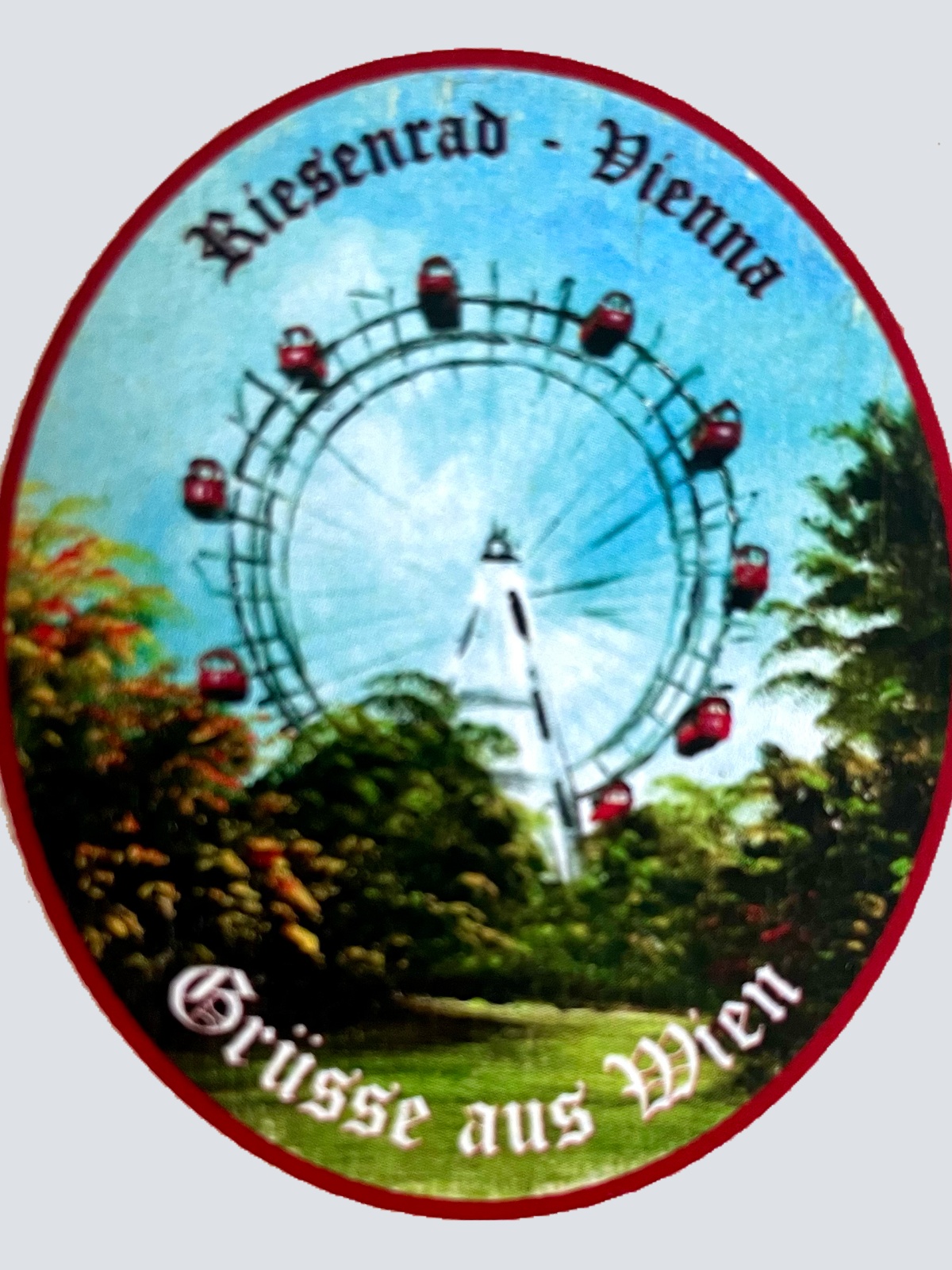 Nostalgie Holzschild Riesenrad Vienna Grüße Aus Wien Österreich Schild
