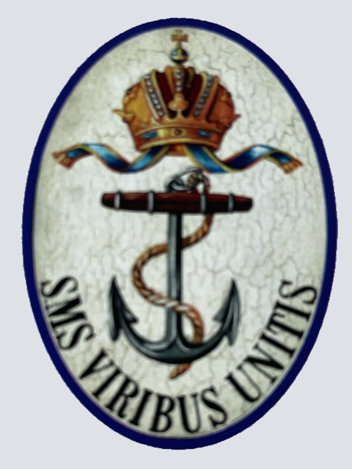 KuK Nostalgie Holzschild SMS Viribus Unitis Schiff Schlachtschiff Marine Schild