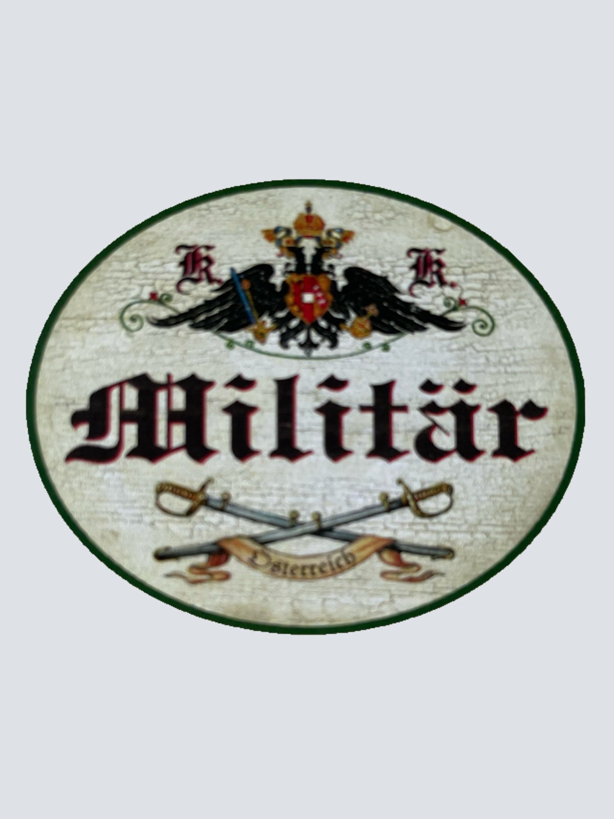 KuK Nostalgie Holzschild Militär Bundesheer Bundeswehr Soldaten Schild