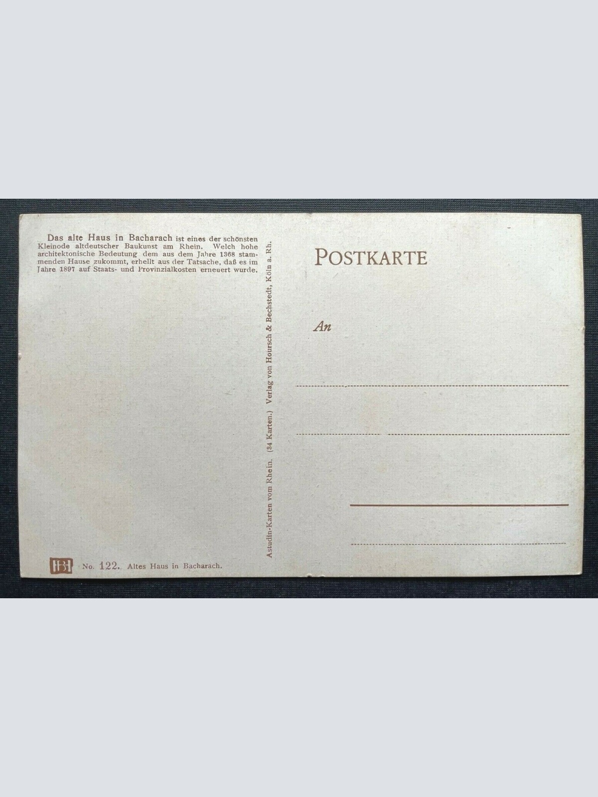 Bacharach Das alte Haus Stadt Rhein Gebäude RheinlandPfalz Deutschland 410130 C