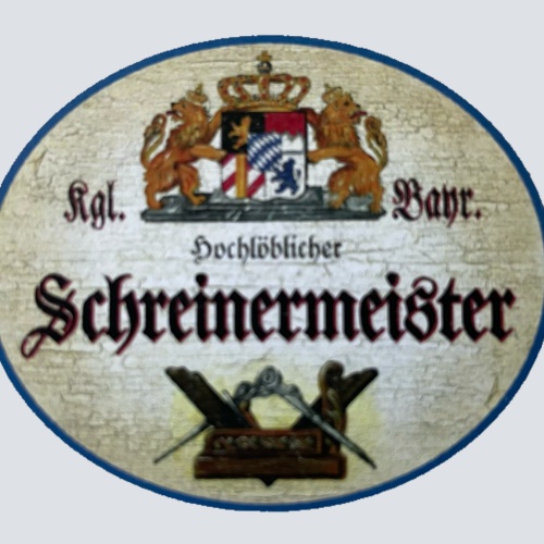 Nostalgie Holzschild Bayern Königlich Bayerischer Hochlöblicher Schreinermeister