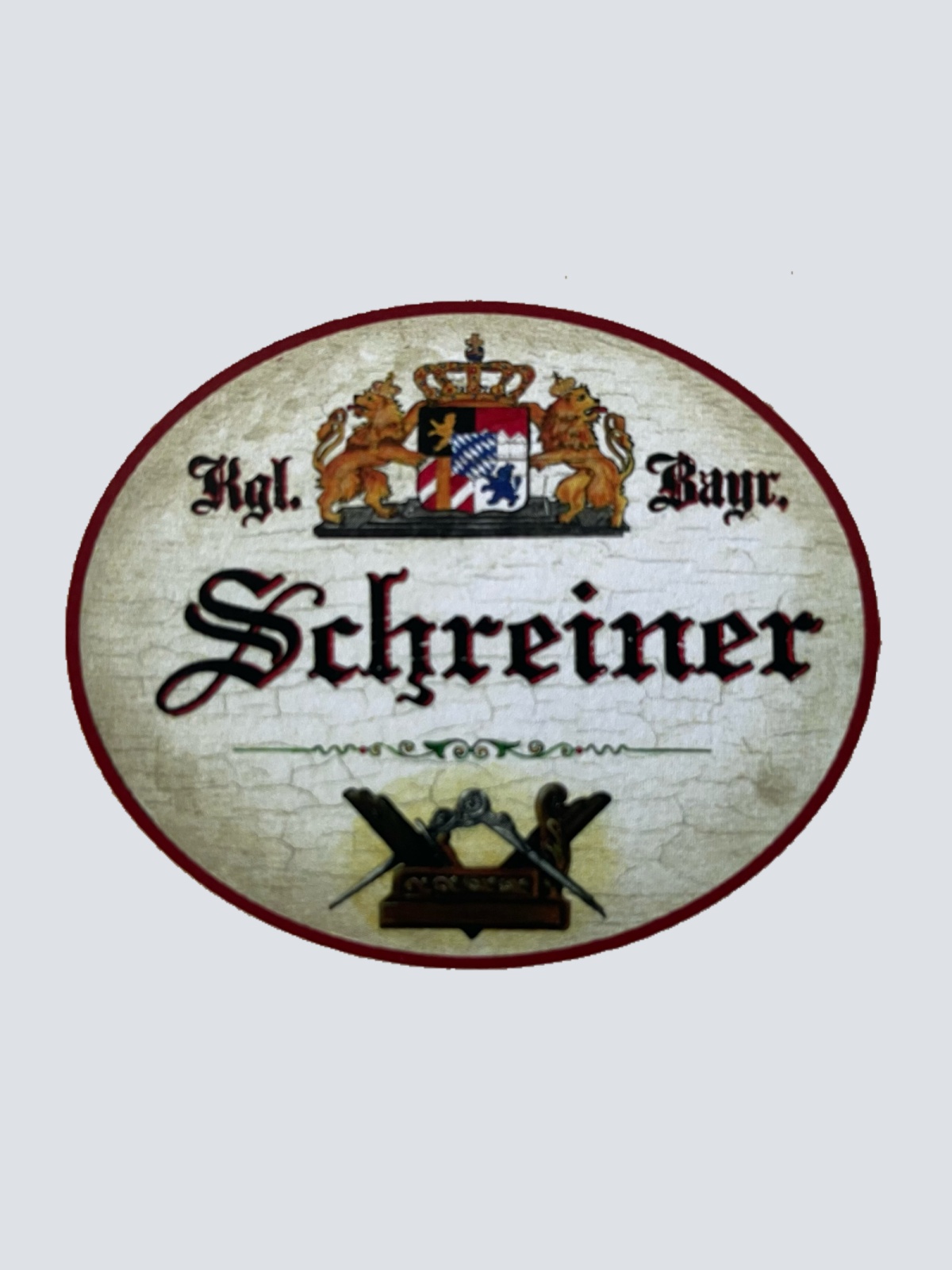 Nostalgie Holzschild Bayern Königlich Bayerischer Schreiner Tischler Schild