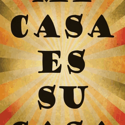 Schild Mi casa Haus Heim Zuhause Wohnung 12x18 / 20x30 / 30x40 Blech od. Holz