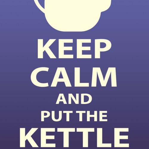 Schild Keep Calm Kettle Kessel Tee Kaffee 12x18 / 20x30 / 30x40 Blech od. Holz