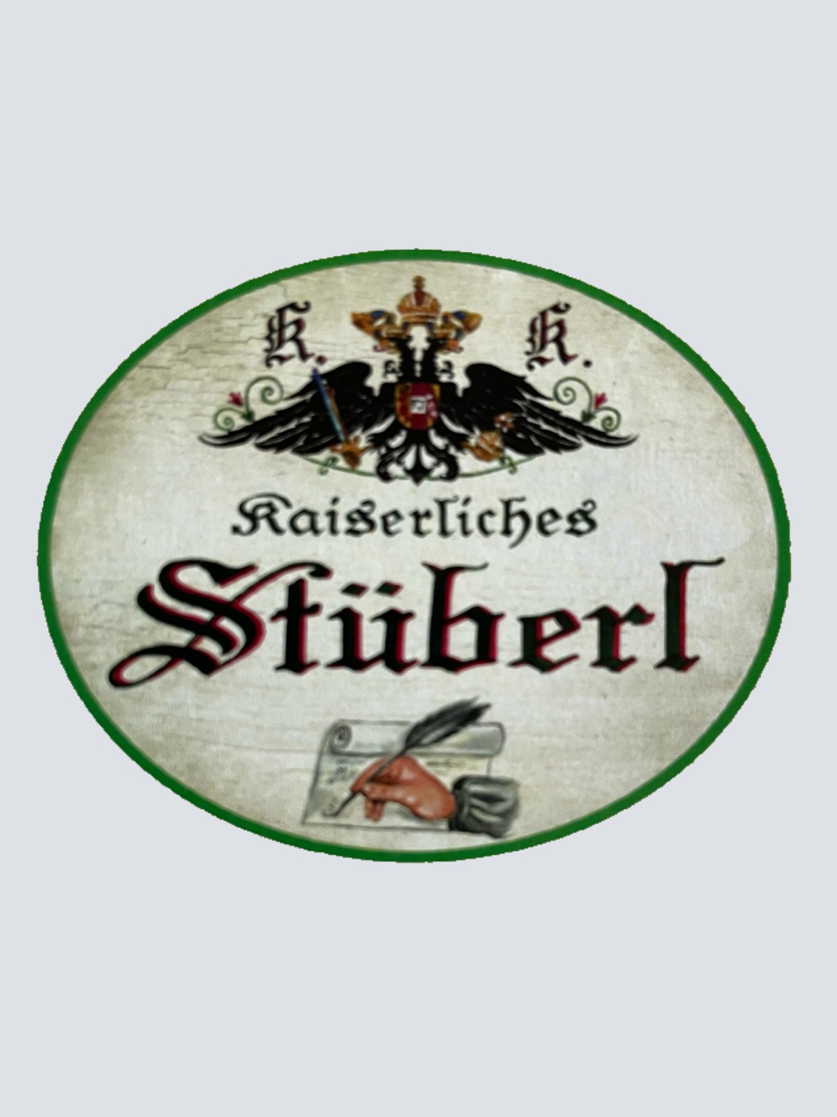 Kuk Nostalgie Holzschild Kaiserliches Stüberl Stube Arbeitszimmer Raum Schild