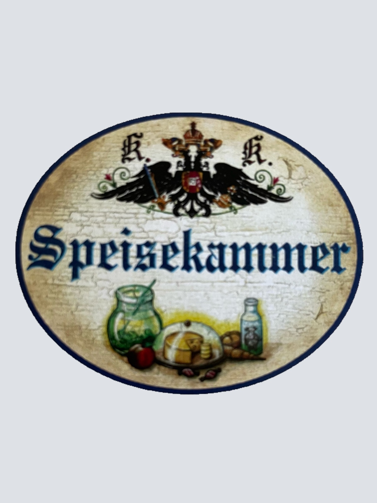 Kuk Nostalgie Holzschild Speisekammer Vorratskammer Speis Lebensmittel Schild