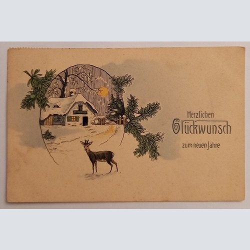 Herzlichen Glückwunsch zum neuen Jahr Reh 500111A gr D