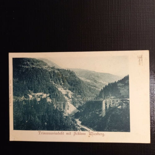 Trisannaviadukt mit Schloss Wieberg 400244 gr F