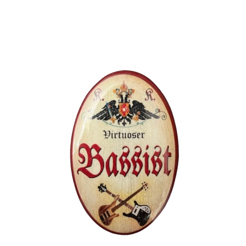 K&K Nostalgie Flaschenöffner Bassgitarre Magnet Virtoser Bassist7x4,5cm