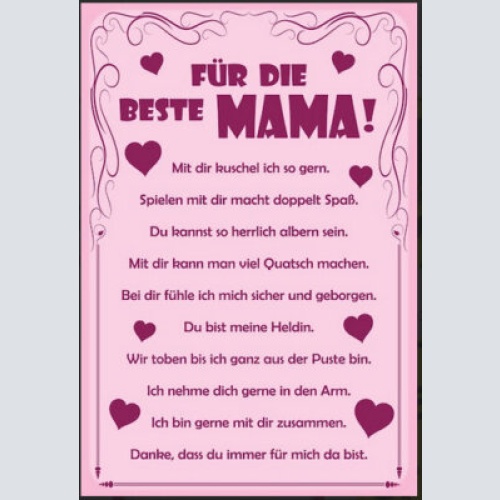 Nostalgie schild familie für den beste mama 12x18/ 20x30 /30 x 40 blech od.holz