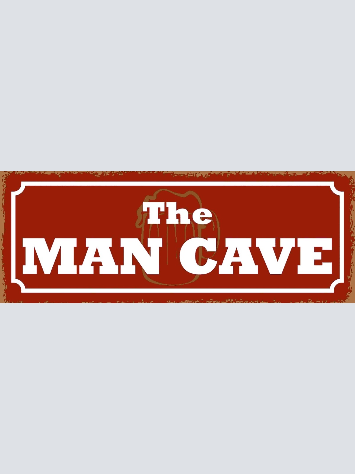 Schild The Man Cave Männer Höhle Zufluchtsort Hobby Zimmer 27x10 Blech od.Holz