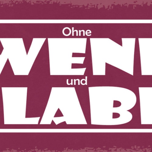 Schild Ohne Wenn & Aber Standpunkt Entscheidung Bedenken 27x10 Blech od.Holz