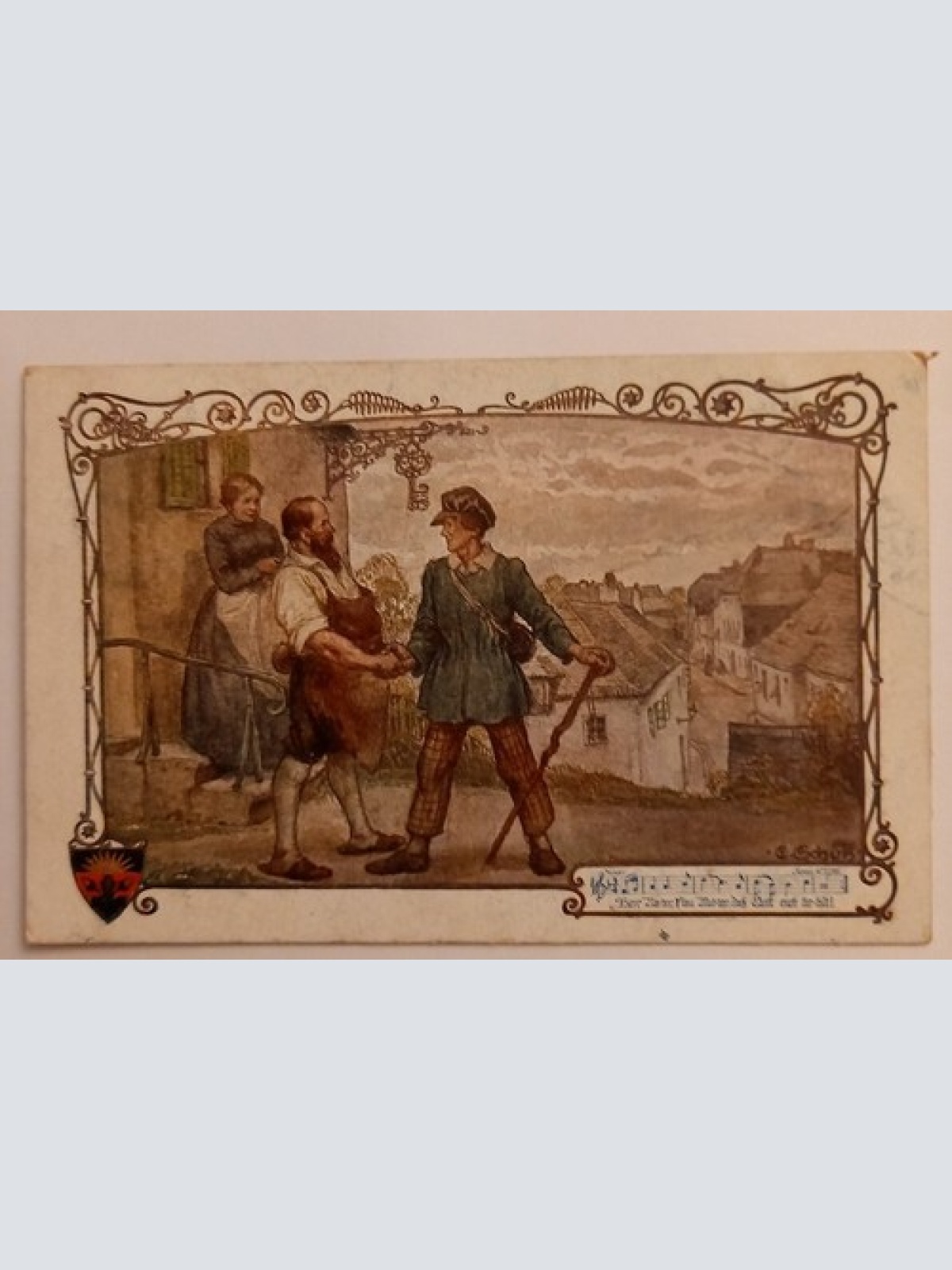 Deutscher Schulverein - Herr Vater, Frau Mutter - Künstlerkarte 500107A gr D