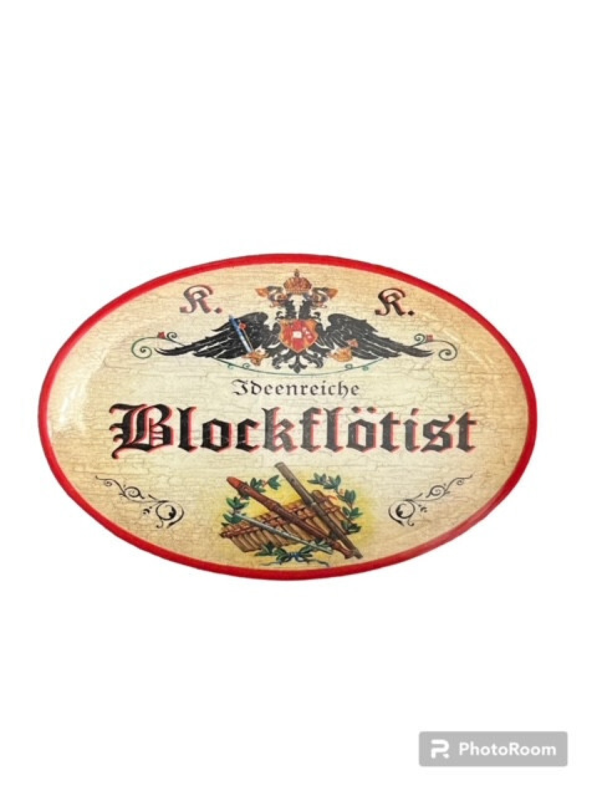 K&K Nostalgie Flaschenöffner Blockflöte Magnet Ideenreicher Blockflötist 7x4,5cm